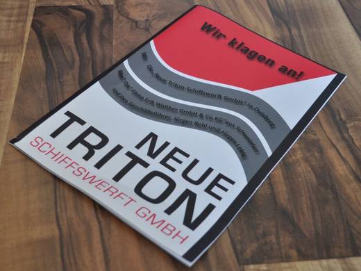 Neue Triton Schiffswerft verursacht Wirbel mit "Anklageschrift"