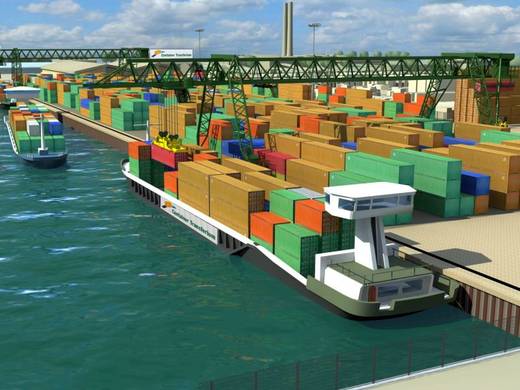 Bau des Container Transferium Alblasserdam gestartet