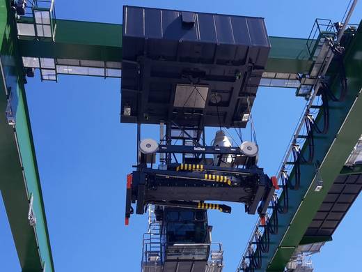 Laser macht Containerverladung in Wien geräuscharm