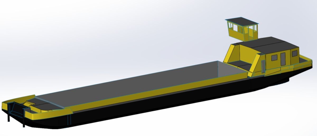 3D-Visualisierung des neuen OHF-Schiffes.